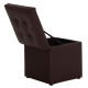 Σκαμπω με αποθηκευτικο χωρο pu καφε cube hm224.03--38x38x36.5υεκ. **