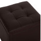 Σκαμπω με αποθηκευτικο χωρο pu καφε cube hm224.03--38x38x36.5υεκ. **
