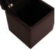 Σκαμπω με αποθηκευτικο χωρο pu καφε cube hm224.03--38x38x36.5υεκ. **