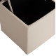 Σκαμπο pro cube hm224.02 pu με αποθηκευτικο χωρο- λευκο 38x38x36,5υεκ. **
