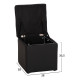 Σκαμπω με αποθηκευτικο χωρο pu μαυρο cube hm224.01 38x38x36.5υεκ. **