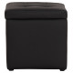 Σκαμπω με αποθηκευτικο χωρο pu μαυρο cube hm224.01 38x38x36.5υεκ. **