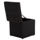 Σκαμπω με αποθηκευτικο χωρο pu μαυρο cube hm224.01 38x38x36.5υεκ. **