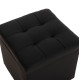 Σκαμπω με αποθηκευτικο χωρο pu μαυρο cube hm224.01 38x38x36.5υεκ. **