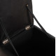 Σκαμπω με αποθηκευτικο χωρο pu μαυρο cube hm224.01 38x38x36.5υεκ. **