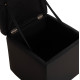 Σκαμπω με αποθηκευτικο χωρο pu μαυρο cube hm224.01 38x38x36.5υεκ. **