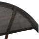 Πολυθρονα αλουμινιου clay bamboo look καφε με textline hm5025 60,5x59x81 cm **