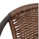 Πολυθρονα καρεκλα camel hm5015.02 καφε μεταλλικη με wicker καφε 48x48-53x72 cm **