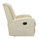 Πολυθρονα relax με μηχανισμο massage rocca hm0026.02 pu εκρου 80x96x97 εκ. **