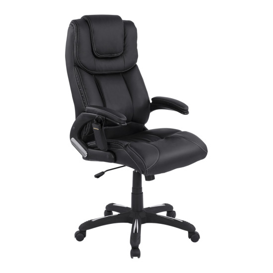 Καρεκλα γραφειου thorin hm1050.01 με massage μαυρη homemarkt 62x70x127y εκ. **
