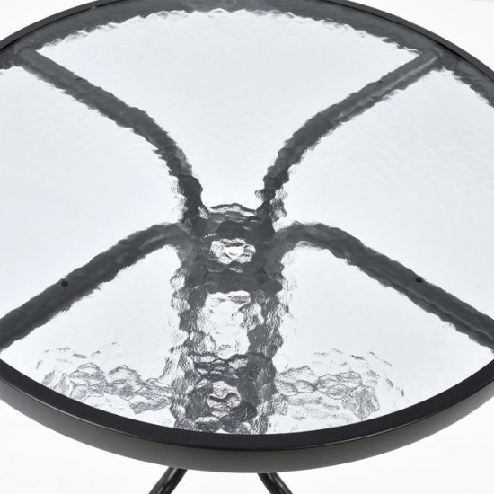 Σετ τραπεζαρια 3τμχ μεταλλικη με 2καρεκλεσ και τραπεζι φ60 γκρι hm5178.01 ** Σετ τραπεζαρια 3τμχ μεταλλικη με 2καρεκλεσ και τραπεζι φ60 γκρι hm5178.01 **