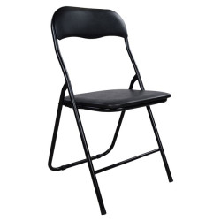 ΚΑΡΕΚΛΑ ΠΤΥΣΣΟΜΕΝΗ PADMA PU ΜΑΥΡΗ HM0044 38X47X82Y ΕΚ. - 6τεμ **