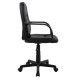 Καρεκλα γραφειου grane hm1005 με μπρατσα μαυρo pu 56,5x50x88-100υ εκ. **