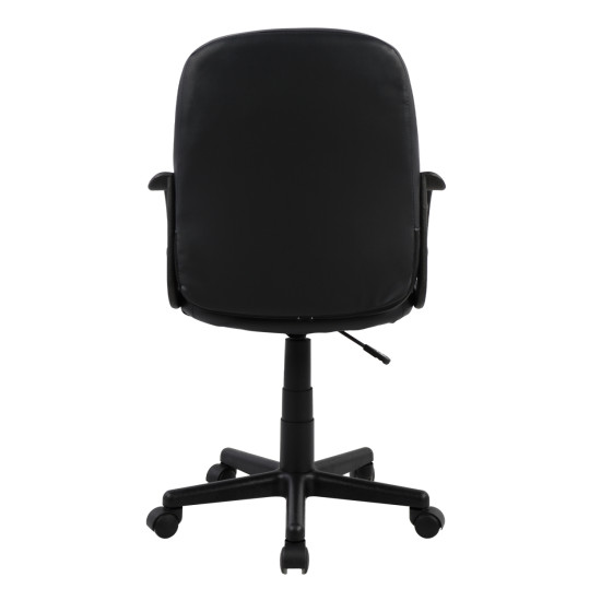 Καρεκλα γραφειου grane hm1005 με μπρατσα μαυρo pu 56,5x50x88-100υ εκ. **
