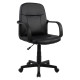 Καρεκλα γραφειου grane hm1005 με μπρατσα μαυρo pu 56,5x50x88-100υ εκ. **