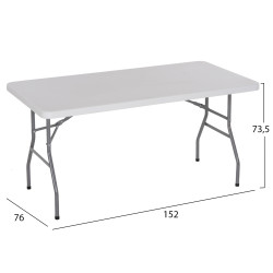 Τραπεζι catering-συνεδριου hm5064 152χ76χ74 εκ. πτυσσομενο **