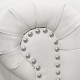 Καναπεσ 2θεσιοσ t.chesterfield hm3010.02 τεχνοδερμα λευκο ματ 155x90x73 εκ. **