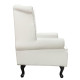 Πολυθρονα-μπερζερα t.chesterfield polina hm0053.02 pu λευκο ματ 83x75x107yεκ. **