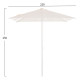 Ομπρελα επαγγeλματικη alu reggie 2.20x2.20x2.50m εκρου πανι 8ακτινεσ hm6013.01 **