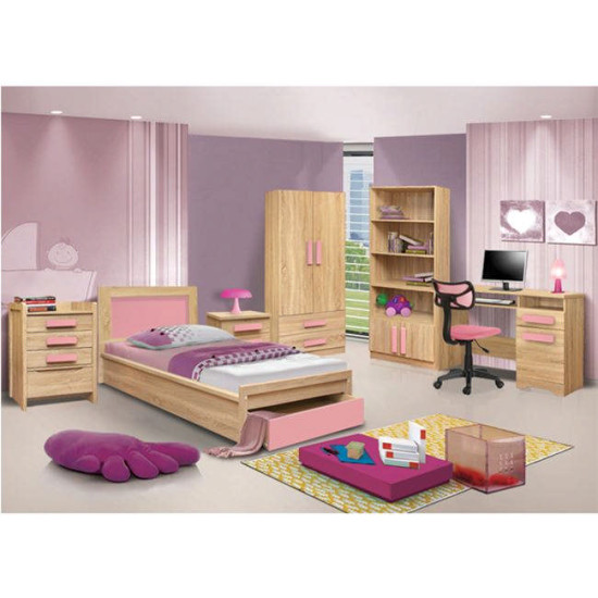 Κομοδινο playroom sonama-ροζ hm331+hm336.02 40χ48χ39εκ. **