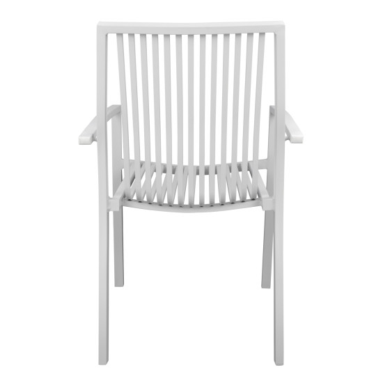 Πολυθρονα αλουμινιου bronca hm5130.01 λευκη 54,2x59x83,5υεκ. **