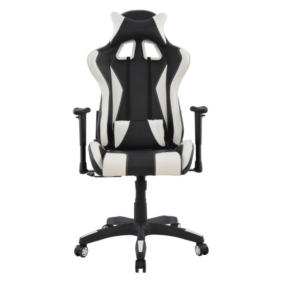 Καρεκλα γραφειου gaming hm1062.04 speed μαυρο λευκο pu 68,5x71,5x133,5 cm **