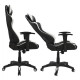 Καρεκλα γραφειου gaming hm1062.04 speed μαυρο λευκο pu 68,5x71,5x133,5 cm **