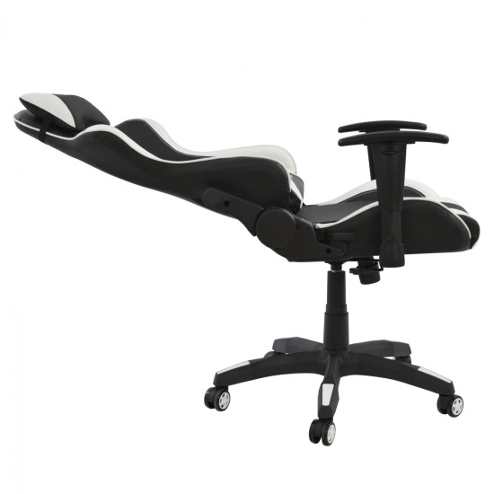 Καρεκλα γραφειου gaming hm1062.04 speed μαυρο λευκο pu 68,5x71,5x133,5 cm **