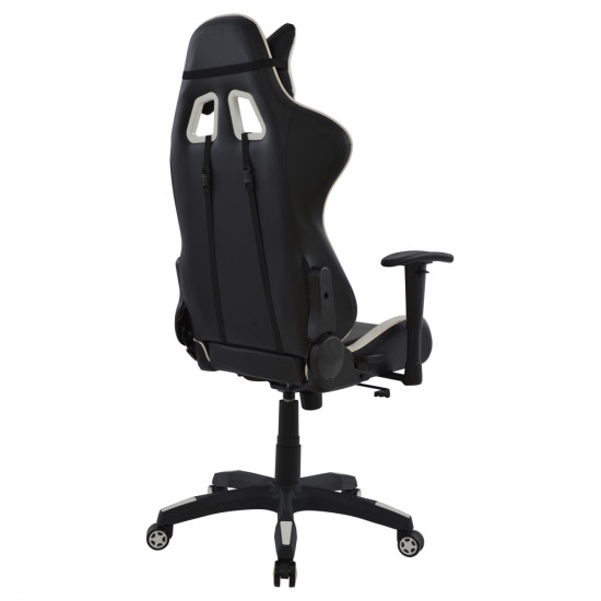 Καρεκλα γραφειου gaming hm1062.04 speed μαυρο λευκο pu 68,5x71,5x133,5 cm **