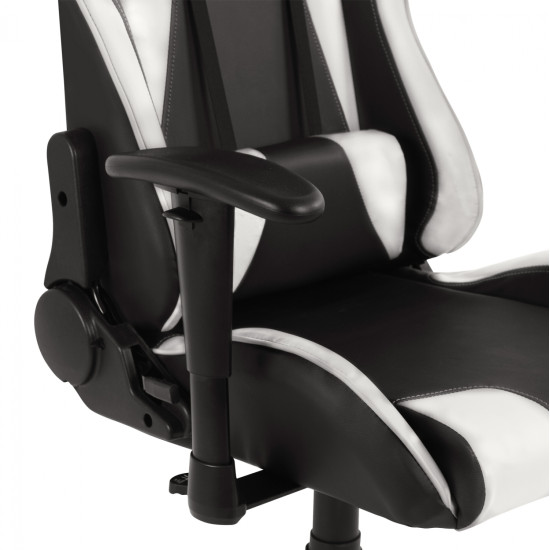 Καρεκλα γραφειου gaming hm1062.04 speed μαυρο λευκο pu 68,5x71,5x133,5 cm **