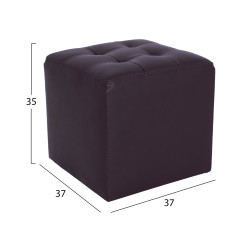 Σκαμπω με pu καφε punk hm264.03 37x37x35εκ ** Σκαμπω με pu καφε punk hm264.03 37x37x35εκ **