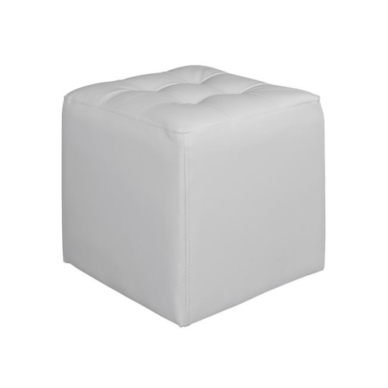 Σκαμπω 37χ37χ35εκ με pu λευκο punk hm264.02 **