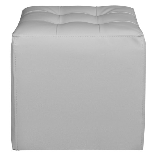 Σκαμπω 37χ37χ35εκ με pu λευκο punk hm264.02 ** Σκαμπω 37χ37χ35εκ με pu λευκο punk hm264.02 **