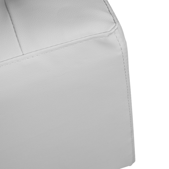 Σκαμπω 37χ37χ35εκ με pu λευκο punk hm264.02 ** Σκαμπω 37χ37χ35εκ με pu λευκο punk hm264.02 **