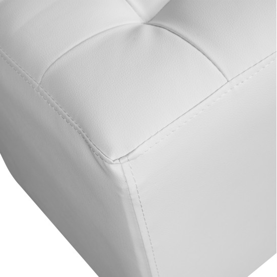 Σκαμπω 37χ37χ35εκ με pu λευκο punk hm264.02 ** Σκαμπω 37χ37χ35εκ με pu λευκο punk hm264.02 **