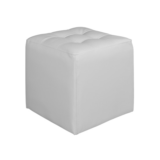 Σκαμπω 37χ37χ35εκ με pu λευκο punk hm264.02 ** Σκαμπω 37χ37χ35εκ με pu λευκο punk hm264.02 **