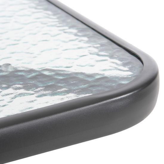 Σετ τραπεζαριασ μεταλλικη 3τμχ με 2 καρεκλεσ & 1 τραπεζι 70χ70 hm5185.01 **