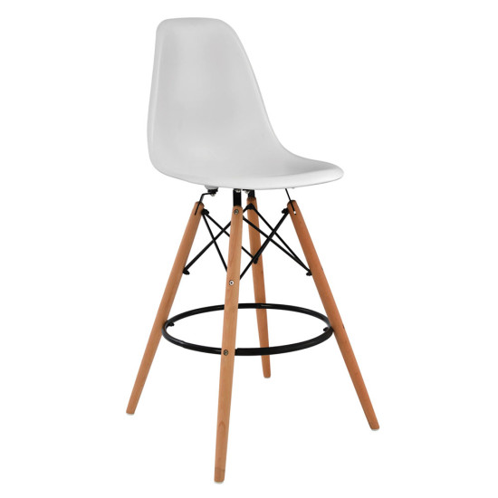 ΣΚΑΜΠΟ ΜΠΑΡ RENATA HM0173.01 ΛΕΥΚΟ 58x56x107Υ εκ. - 4τεμ **