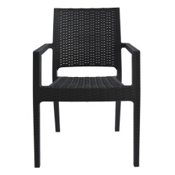Πολυθρονα πολυπροπυλενιου βαρεωσ τυπου kaganu dark grey hm5134.01 57x55,5x89 εκ. **