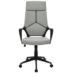 Καρεκλα γραφειου anivia hm1073.21 γκρι & σκελετο μαυρο 64x61x127 cm ** Καρεκλα γραφειου anivia hm1073.21 γκρι & σκελετο μαυρο 64x61x127 cm **