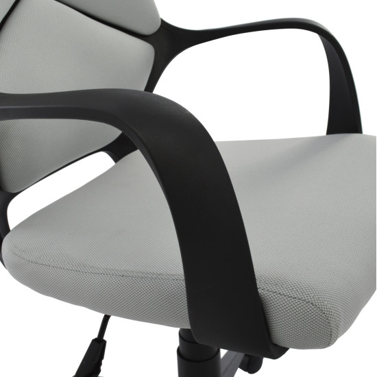 Καρεκλα γραφειου anivia hm1073.21 γκρι & σκελετο μαυρο 64x61x127 cm **