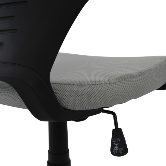 Καρεκλα γραφειου anivia hm1073.21 γκρι & σκελετο μαυρο 64x61x127 cm **