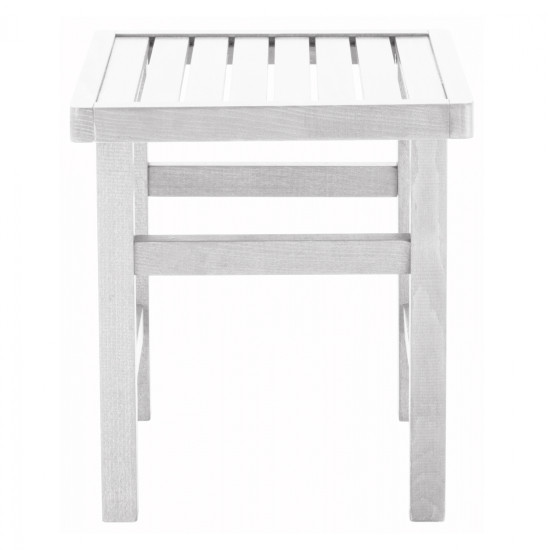 Σκαμπω-τραπεζακι βοηθ. λευκο εμποτισμου koli 40χ40x45υεκ hm289.01 **