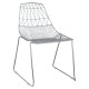 Καρεκλα μεταλλικη ασημι icarus hm8010.10 54x57x79cm ** Καρεκλα μεταλλικη ασημι icarus hm8010.10 54x57x79cm **
