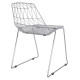 Καρεκλα μεταλλικη ασημι icarus hm8010.10 54x57x79cm ** Καρεκλα μεταλλικη ασημι icarus hm8010.10 54x57x79cm **