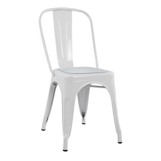 Καθισμα για καρεκλα hm0099.01 melita απο pu λευκο με μαγνητη **