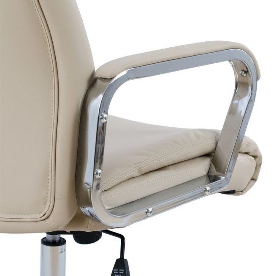 Καρεκλα γραφειου shashi hm1093.07 εκρου 63x80x(118-126) cm **
