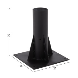 Μαυρη βαση ομπρελασ ψαθινησ τετραγωνη hm5656 25x25x30υ εκ. βαρέωσ τυπου ** Μαυρη βαση ομπρελασ ψαθινησ τετραγωνη hm5656 25x25x30υ εκ. βαρέωσ τυπου **