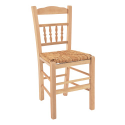 Καρεκλα καφενειου καγκελωτη αβαφη με ψαθα hm10258 ** Καρεκλα καφενειου καγκελωτη αβαφη με ψαθα hm10258 **