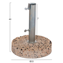 Βαση ομπρελασ ψηφιδα 15kg hm5476.15 με σωληνα διαμετρου φ52 ** Βαση ομπρελασ ψηφιδα 15kg hm5476.15 με σωληνα διαμετρου φ52 **
